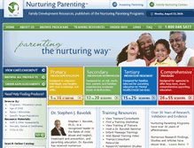 Tablet Screenshot of nurturingparenting.com